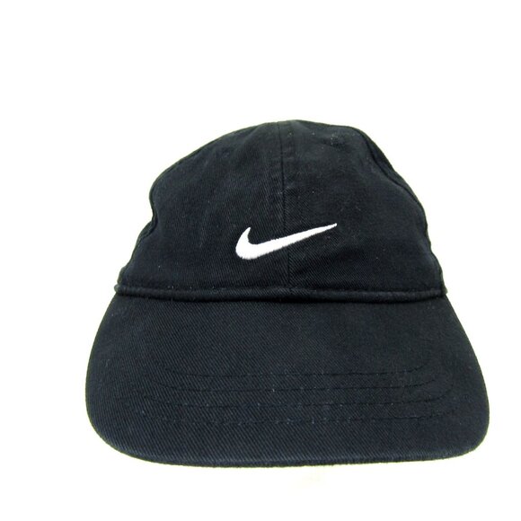 Nike Infant Hat Strapback Black Adjustable Swoosh Activewear Childrens Baby - Picture 1 of 4